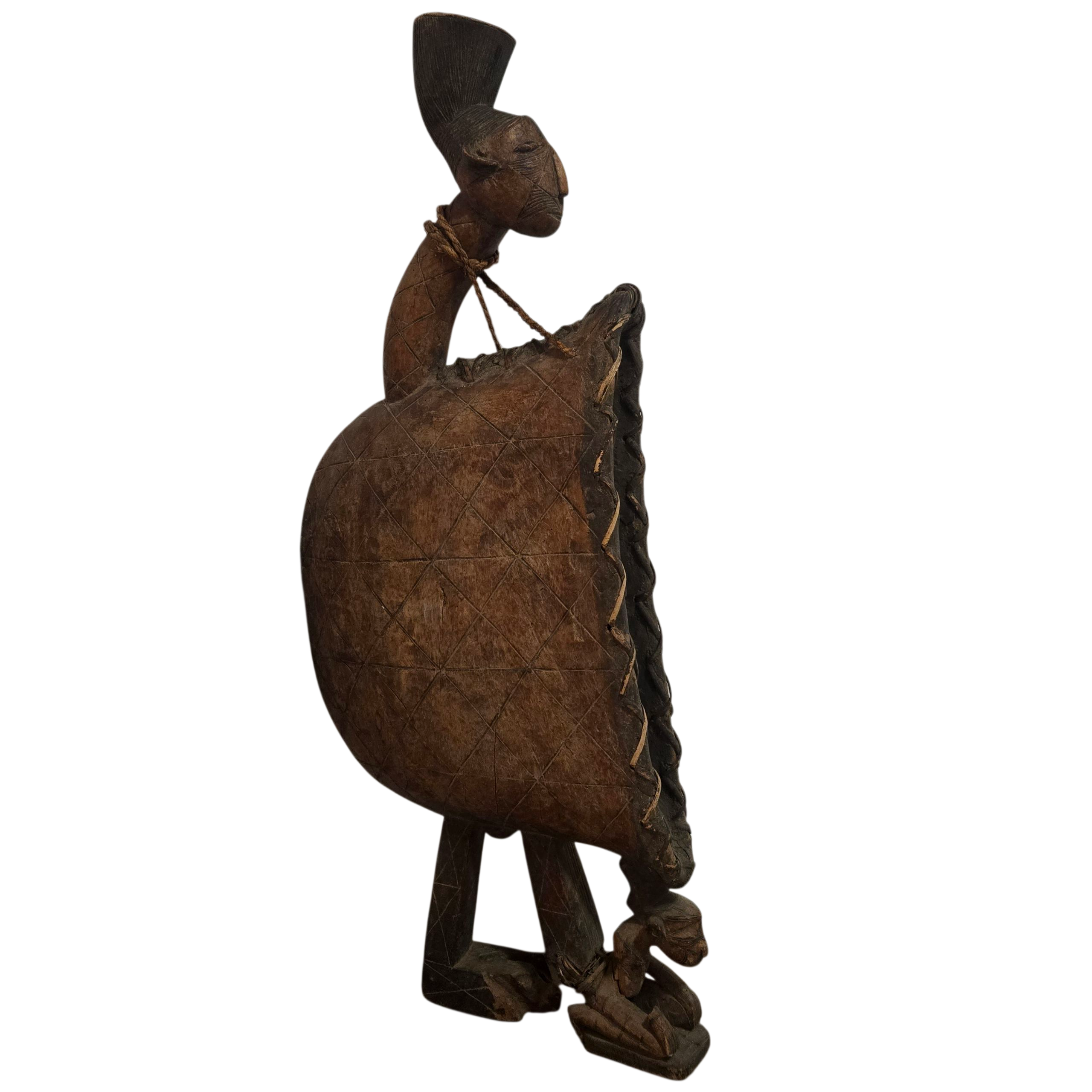 Mangbetu Carved Slit Drum – DRC