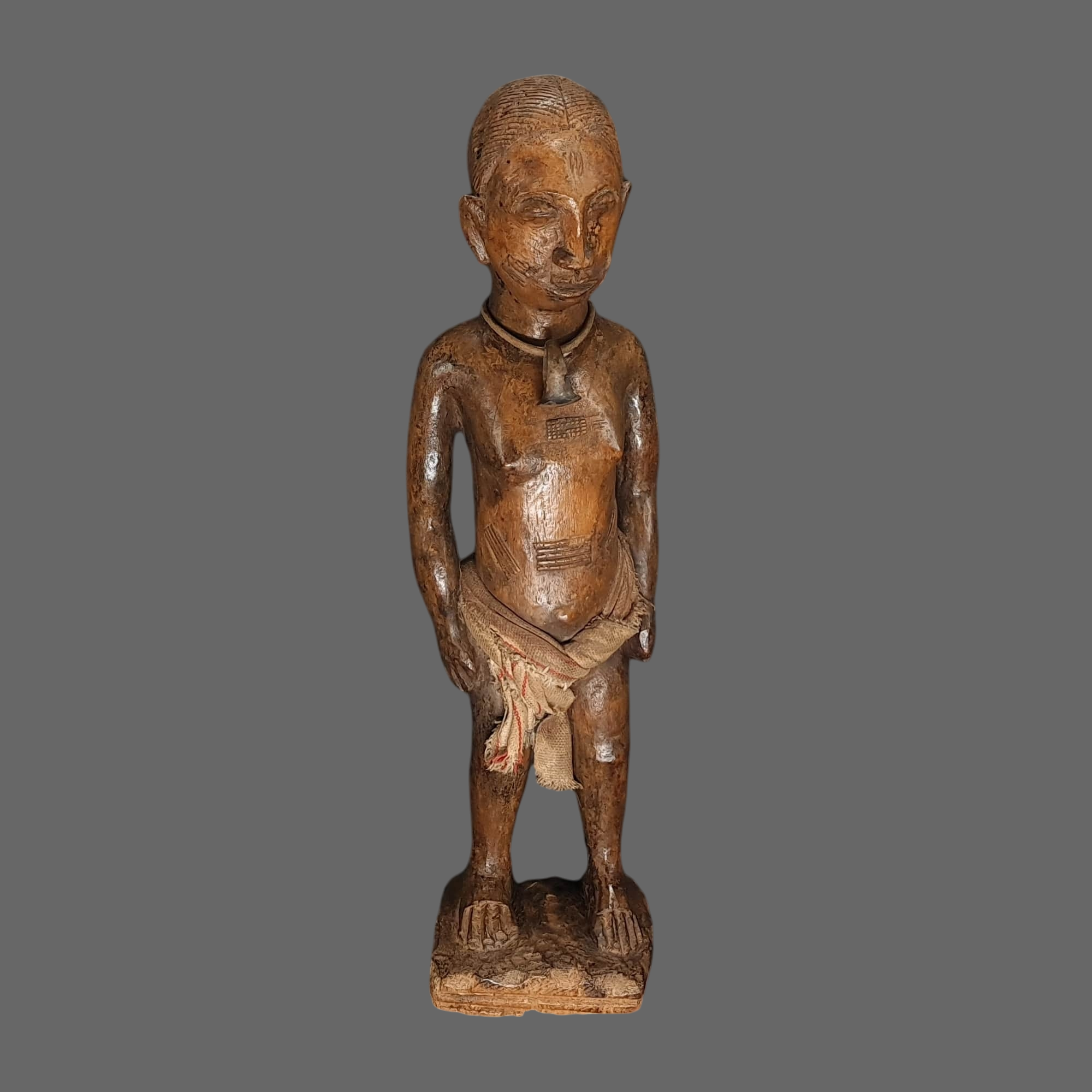 Chief Baoule ancestor figurine Ivory Coast