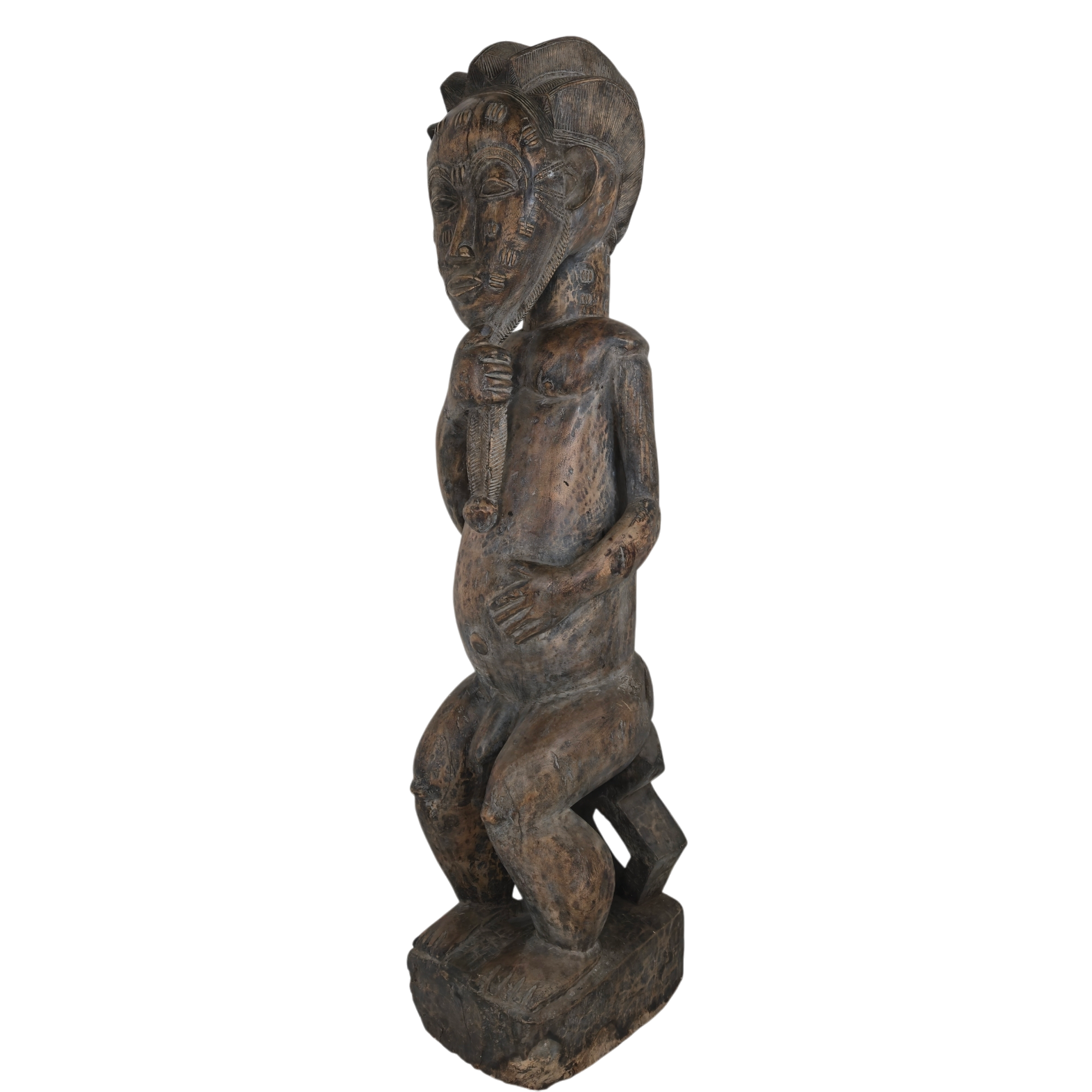 Monumental Baoulé Chief Statue – Ivory Coast