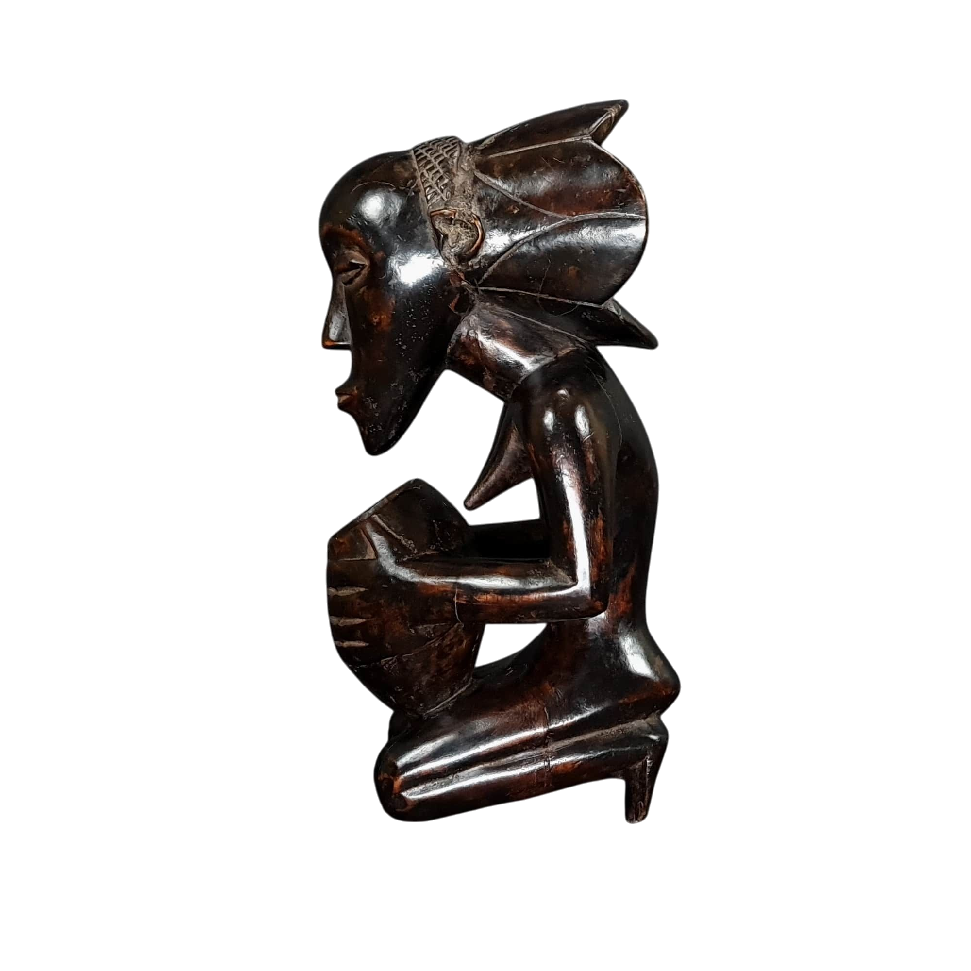 Luba Cup Bearer Statuette from Congo